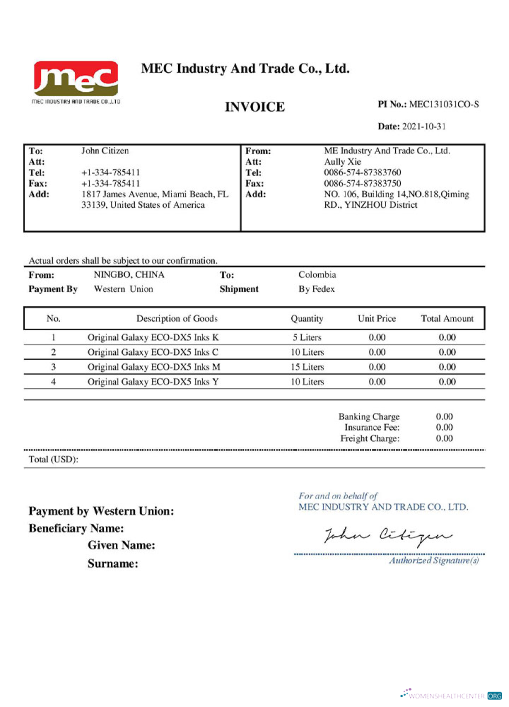 Download USA MEC Industry and Trade Co Photoshop template